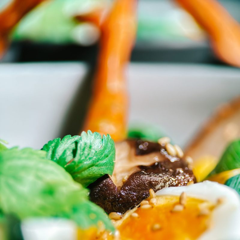 Gourmet meat dish plated during a private boat tour Mallorca